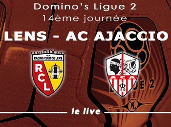 14 RC Lens AC Ajaccio Live