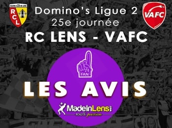 25 RC Lens Valenciennes VAFC avis