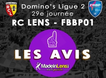 29 RC Lens Bourg en Bresse Peronnas FBBP01 avis