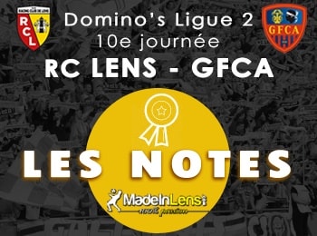 10 RC Lens GFC Ajaccio notes