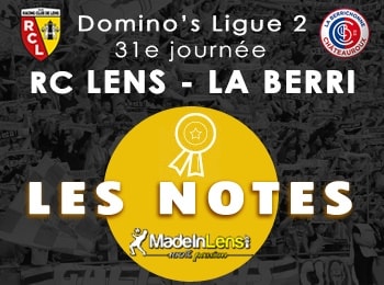 31 RC Lens Berrichonne Chateauroux notes