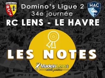 34 RC Lens Le Havre notes