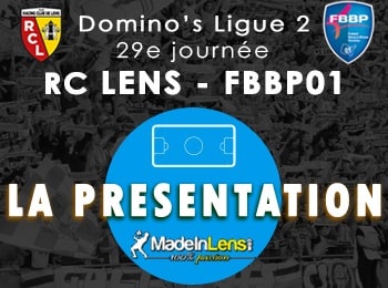 29 RC Lens Bourg en Bresse Peronnas FBBP01 presentation