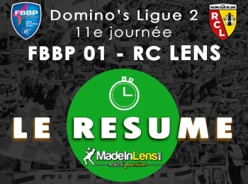 11 Bourg en Bresse Peronnas FBBP01 RC Lens resume