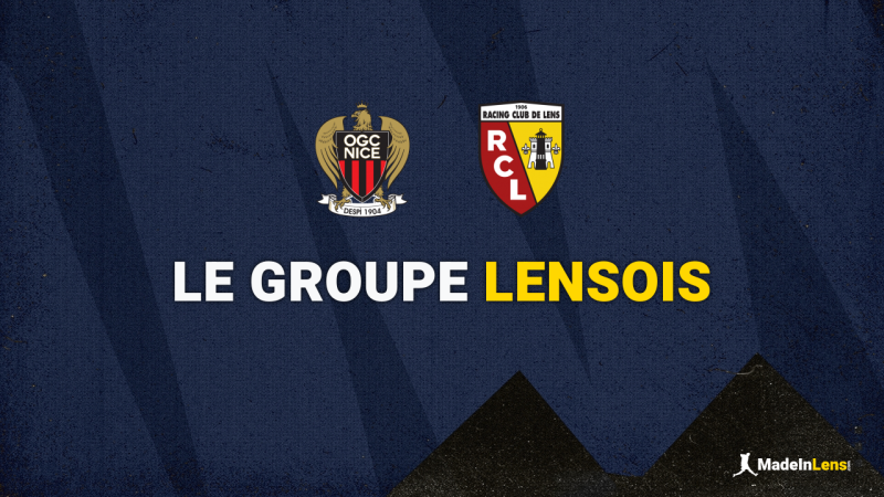 OGC Nice -  Lens :  groupe lensois