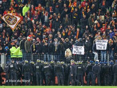 Stade Malherbe Caen RC Lens supporters lensois