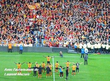 RC Lens FC Sochaux victoire clapping