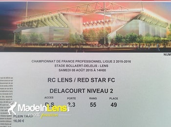 MadeInLens RC Lens Red Star stade Bollaert Delelis