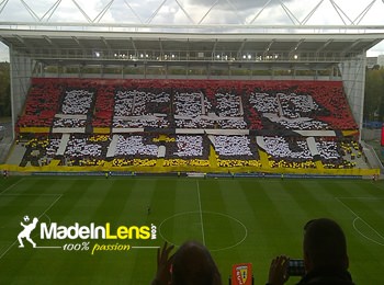 RC Lens Reims tifo Red Tigers Marek Xerces