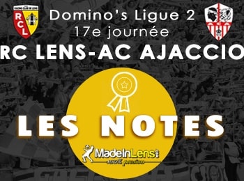 17 RC Lens AC Ajaccio notes