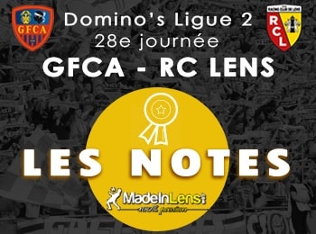 28 GFC Ajaccio RC Lens notes