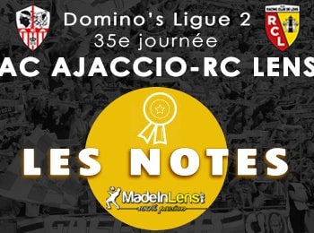 35 AC Ajaccio RC Lens notes