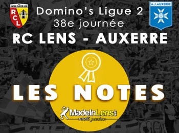 38 RC Lens AJ Auxerre notes