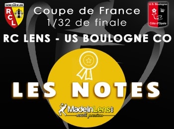 Coupe de France 32e finale RC Lens Boulogne USBCO Notes