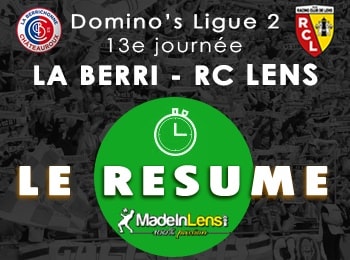 13 Berrichonne Chateauroux RC Lens resume