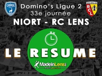33 Chamois Niortais Niort RC Lens resume
