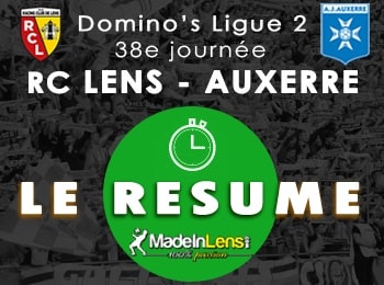 38 RC Lens AJ Auxerre resume