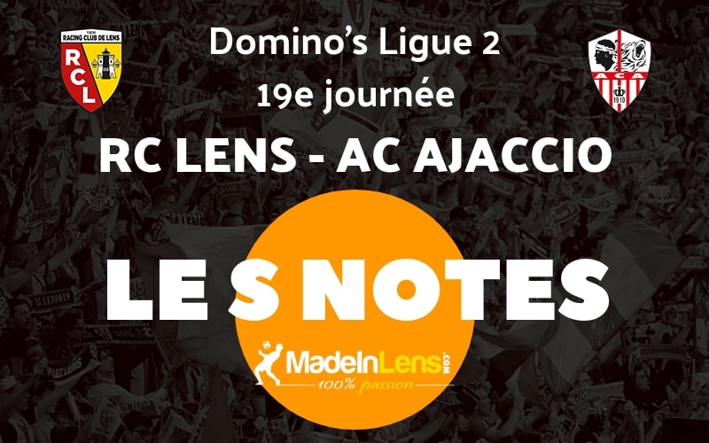 19 RC Lens AC Ajaccio Notes