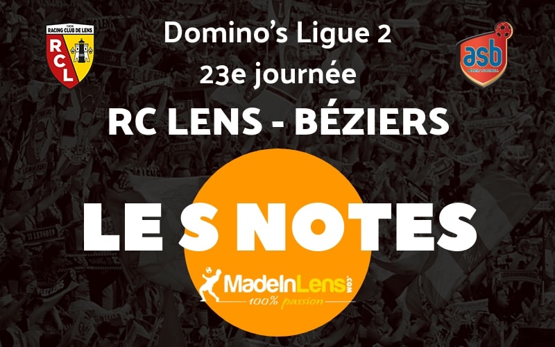 23 RC Lens AS Beziers Notes