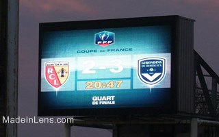 RC Lens Girondins de Bordeaux Elimination