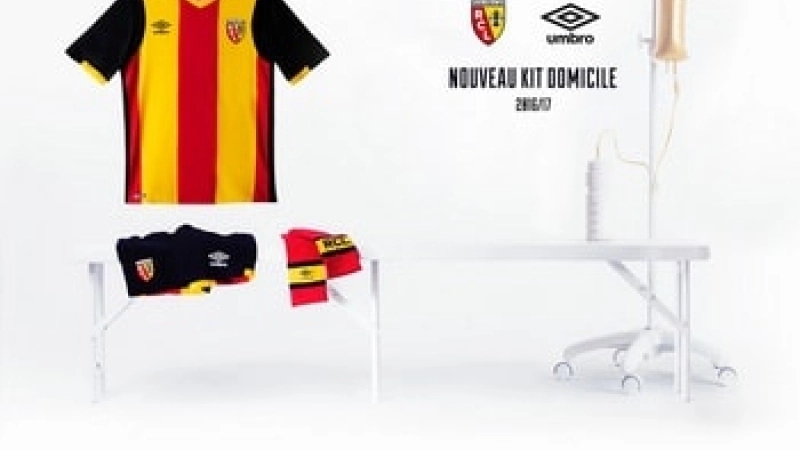 Lens Umbro maillot domicile 2016 2017