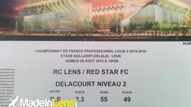 MadeInLens Lens Red Star stade Bollaert Delelis
