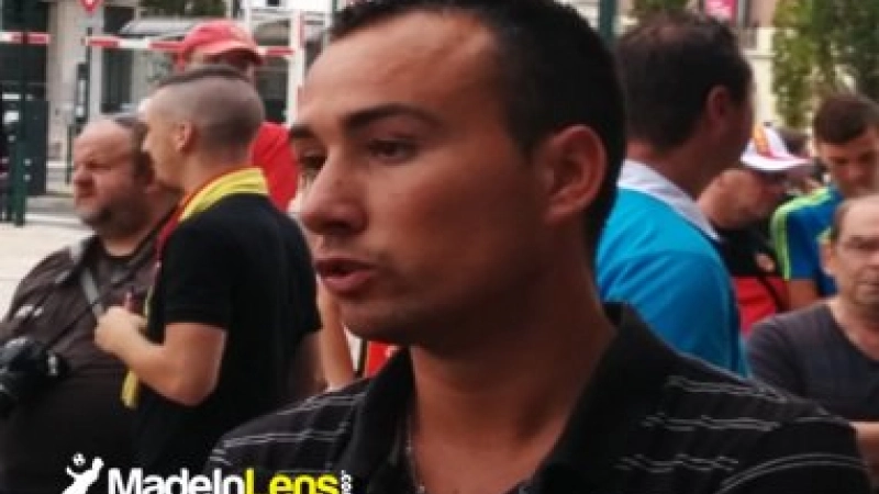 Guillaume Kaznowski manifestation supporters Lens