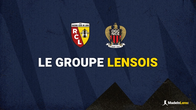 Lens - OGC Nice : groupe lensois