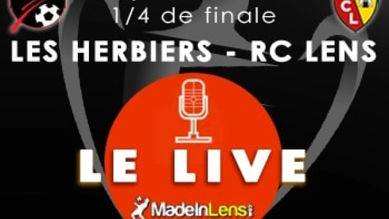 Coupe France quarts Les Herbiers Lens live