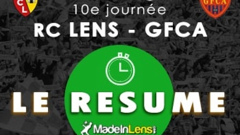 Lens GFC Ajaccio resume
