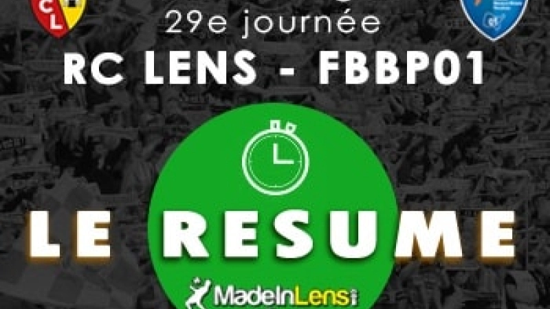 Lens Bourg Bresse Peronnas FBBP01 resume